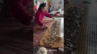 Bamboo mat factory 😱#bamboo #ecofriendly #diy #viral #foryou #fyp #ytshorts #1million