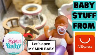 MINI BABY ACCESSORIES HAUL from ALIEXPRESS & Zuru My Mini Silicone Baby Doll Unboxing & Review.