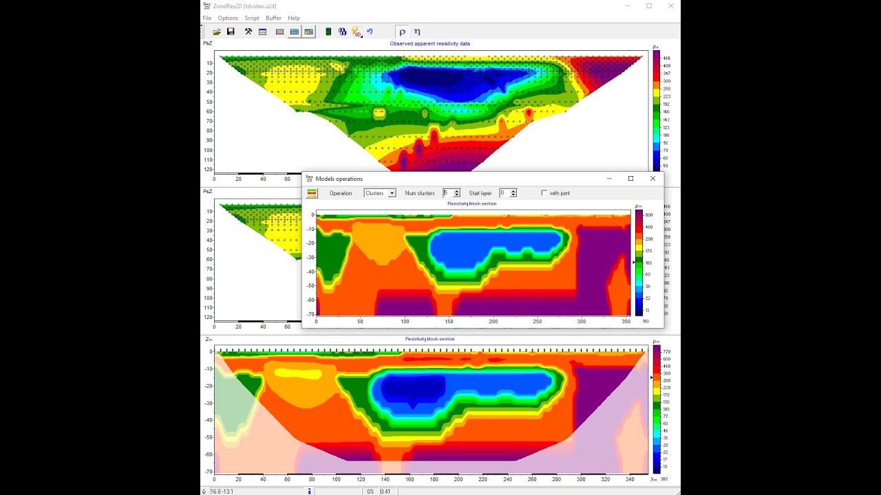 Clustering and clustering inversion in Zond
