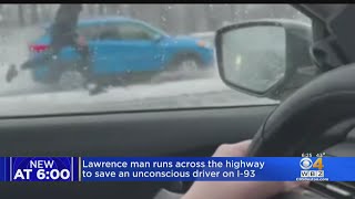 Lawrence man runs across highway to save unconscious driver