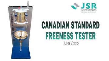 JSR - Canadian standard Freeness Tester || CSF Test