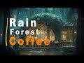 Rainy Jazz Café in the Forest: Tranquil Summer Evening with Relaxing Jazz - Unwind &amp; Focus