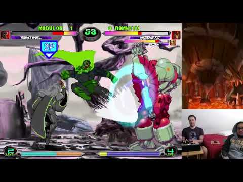 MvC2: Modulor - Expert Blocking vs Magneto Ambiguous 2x Crossup Overhead .:9.29.23:.