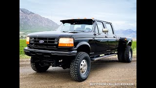 1994 FORD F350 XLT CREW CAB, 7.3L TURBO DIESEL, BRAND NEW $15K RESTORATION & WARRANTY