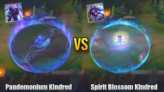 Pandemonium Kindred vs Spirit Blossom Kindred - Skin Comparison - League of Legends