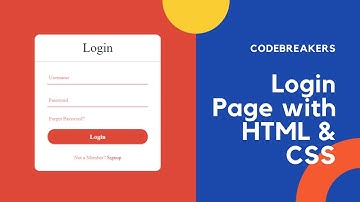 Login page with HTML and CSS only no JavaScript