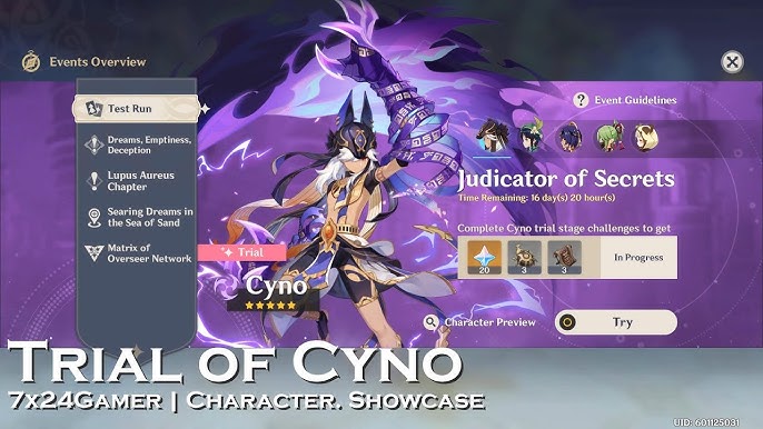 Genshin Impact: Cyno Talent Guide - Gameranx