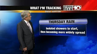 Wednesday Night: Partly to mostly cloudy. Low: 54°
