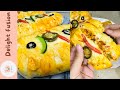 Chicken cheese bread recipe | soft and cheesy | perfect for snacks | recipe by delight fusion 😍