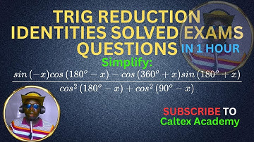 Trig Reduction Exams Type Questions Fully Solved in 1 Hour