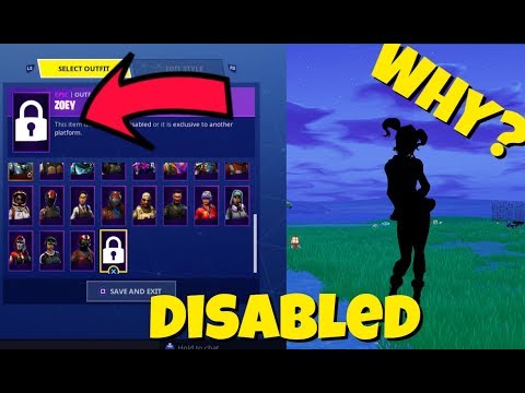 fortnite zoey skin disabled - why the zoey skin is disabled in fortnite  why the zoey skin is disabled in fortnite - fortnite zoey skin disabled