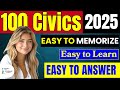 2025 random 100 civics questions and answers - US citizenship interview I N400 Interview