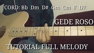 Tutorial lagu gede roso versi full melody Backing track buat senam jari || cover by mas cutisna
