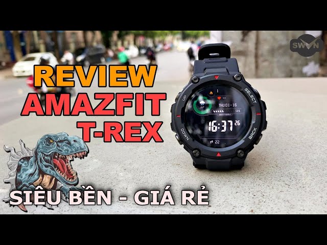 Đánh giá chi tiết Amazfit T-REX | SmartWatch khủng long giá rẻ  - Đẹp như G-Shock