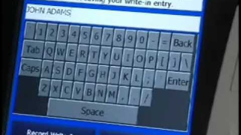 "How To" Video of Electronic Voting Machine