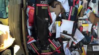 Baling Up Scrap Cardboard & What To Do With It