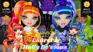 De'Vious Little Dolls 😈 Rainbow Junior High Holly & Laurel De'Vious Doll Unboxings