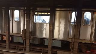 R142 4 Train Departs Fulton Street