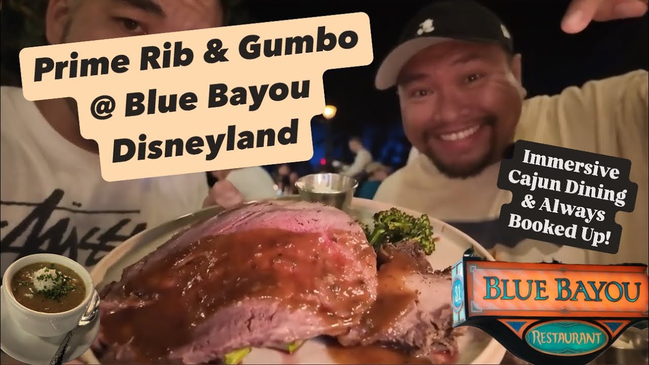 Immersive Cajun Dining at Blue Bayou Restaurant in Disneyland - Prime Rib & Gumbo!