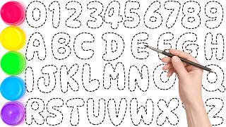 How to Draw Cool Bubble Letters A-Z & Numbers 1-10 | Coloring for Kids Guide