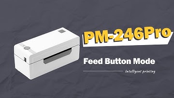 Phomemo PM246 Pro Tutorial: Feed Button Mode丨Label Printer PM-246 Pro for Business Labeling