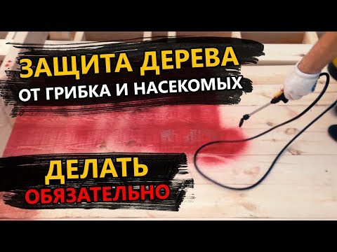 КАК БЫСТРО ОБРАБОТАТЬ ДЕРЕВО АНТИСЕПТИКОМ. ЗАЩИТА ДЕРЕВА ПРОПИТКОЙ ОТ ГРИБКИ, ПЛЕСЕНИ И НАСЕКОМЫХ