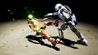Robo Fight 3000 gameplay (prototype indie game)