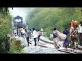 People madly chased by dancing train  indian railways
