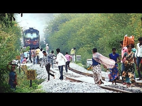 PEOPLE MADLY CHASED BY DANCING TRAIN : Indian Railways