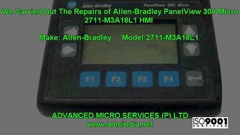 Allen-Bradley  Panel View 300 Micro 2711-M3A18L1 HMI Repairs@amsindia.net