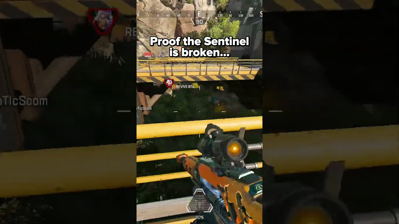 PROOF THE SENTINEL IS BROKEN 😁 #apex #apexlegends #apexlegendsclips #apexclips