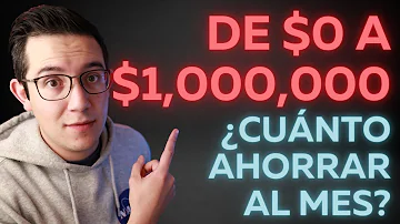 ¿Cuánto tengo que ahorrar para juntar un millón?