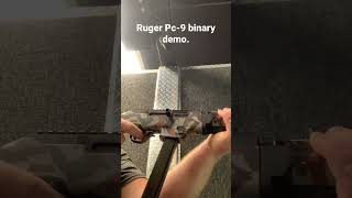 Short demo of a Ruger PC-9 with Franklin Armory binary trigger installed.