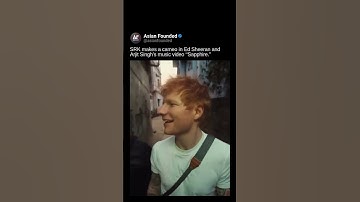 Thumbnail of Here for this SKJ cameo in Ed Sheeran and Arjit Singh’s music video “Sapphire.” 🤯 #bollywood #srk
