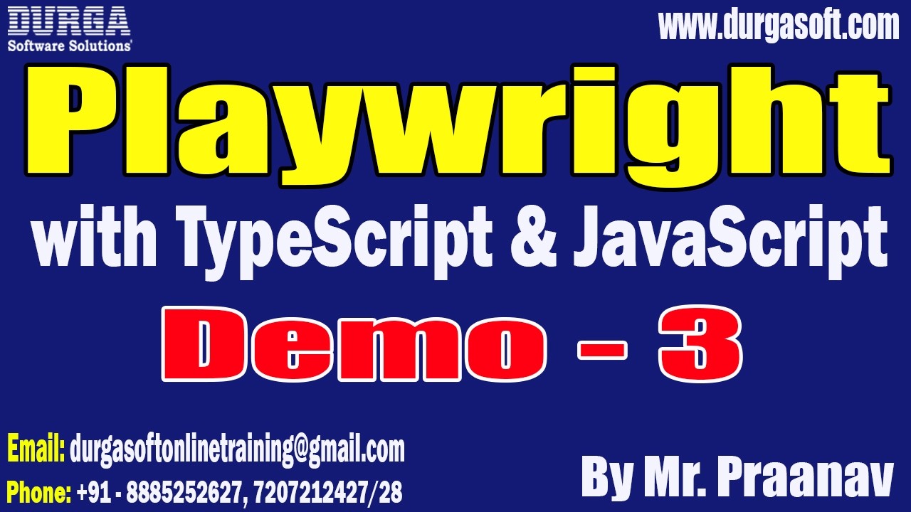 Playwright with TypeScript & JavaScript tutorials || by Mr. Praanav On ...