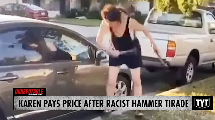 Racist Karen Pays Price After Destructive Hammer T...