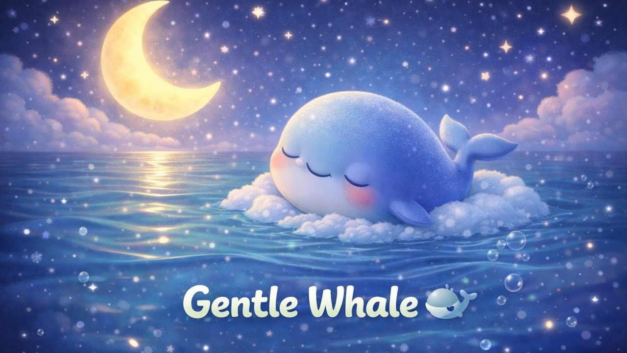 Baby Sleep Music 🐋  Gentle Whale Lullaby | Rhymio Kids 