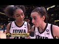 Caitlin clark hannah stuelke interview reach national championship iowa hawkeyes vs uconn huskies