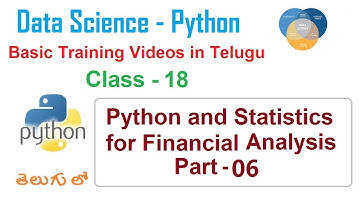 Data Analysis Using Python in Telugu | Learn  Data Analysis in Python Part 06 | VLR Class - 18