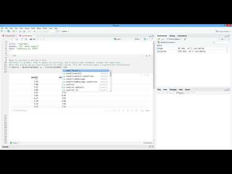 How to Perform a Paired t-Test in R. [HD]
