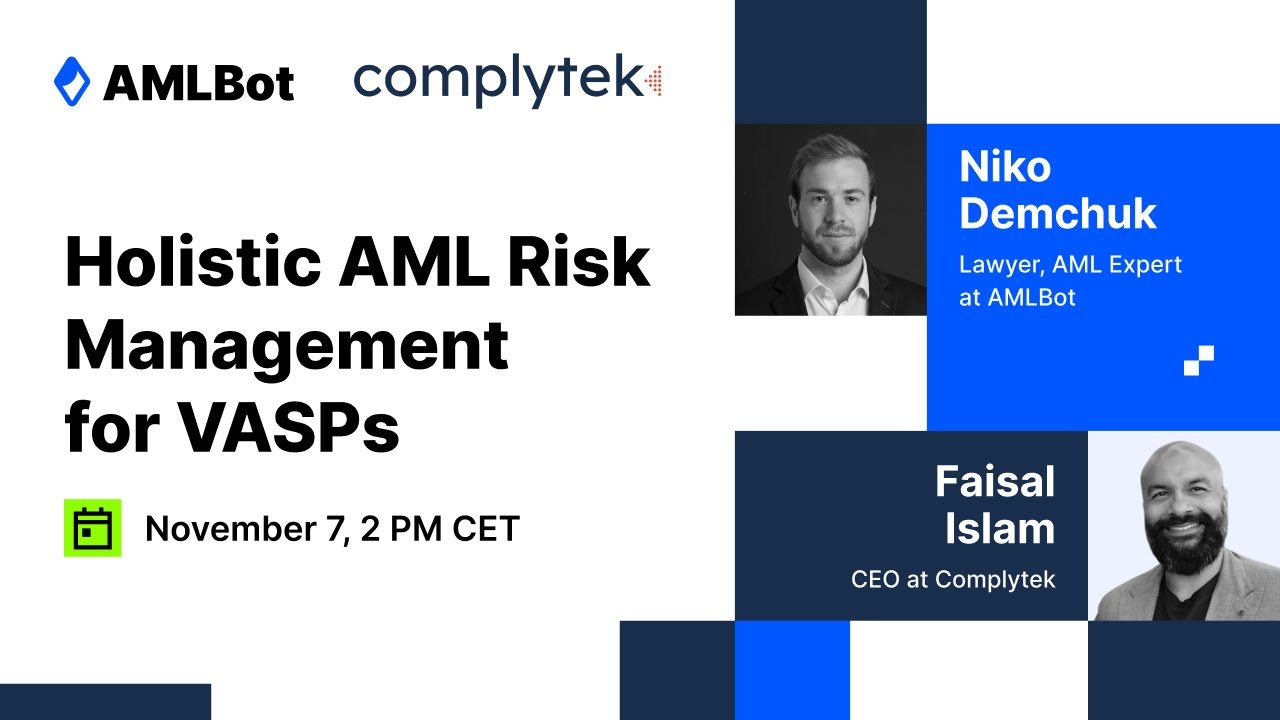 Holistic AML Risk Management for VASPS - YouTube