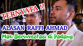 Alasan Raffi Ahmad Mau Berinvestasi di Marawa Beach Club Padang
