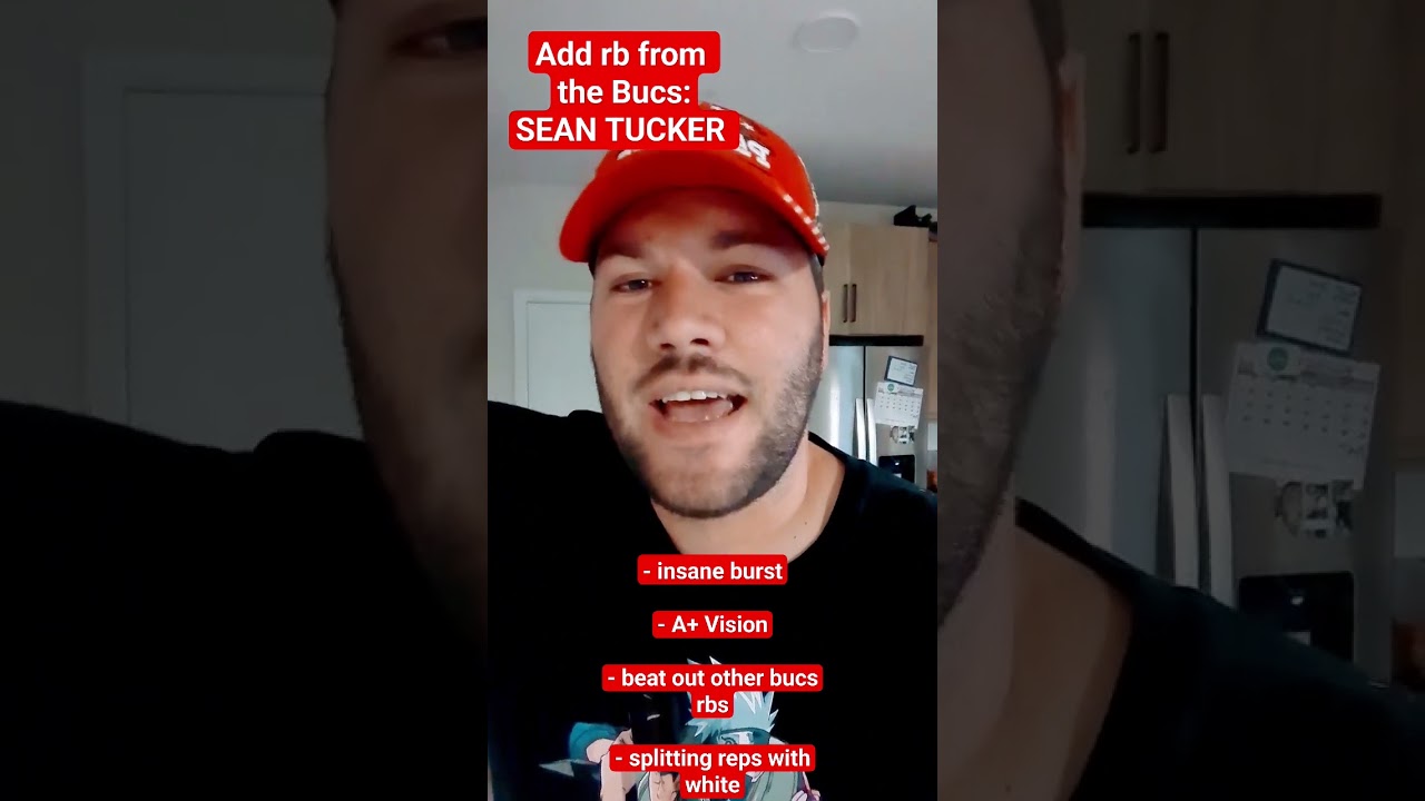 Add Sean Tucker For a Free League winning upside RB!