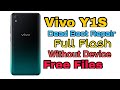 How To Full Flash Vivo Y1S PD2014F Dead Boot Fix Hang on Logo Lock Remove With Free SP Flash Tool