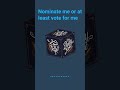 Nominate me or at least vote for me | The Daily Note with James A. Brown