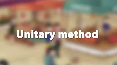 Unitary Method | Class 4| Living Maths | Concepts | Full Animation |