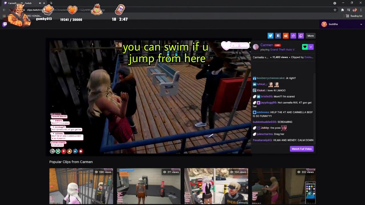 Lang Buddha Reacts to Churro and 4T fighting over sykkuno