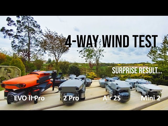 4 Top Drones - 40mph Winds - Ultimate Wind Test: EVOiiPro - 2Pro - Air2S - Mini2 class=