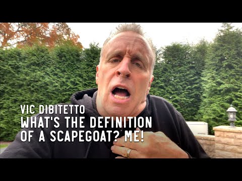 What's the definition of a scapegoat? ME!