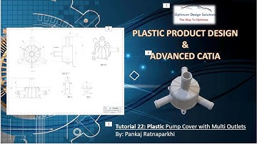 Plastic Pump Cover with multi Outlet | Plastic  Product Design CATIA